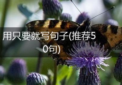 用只要就写句子(推荐50句)