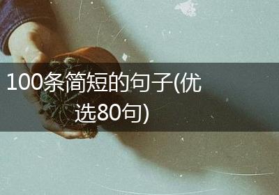 100条简短的句子(优选80句)