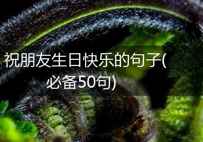 祝朋友生日快乐的句子(必备50句)