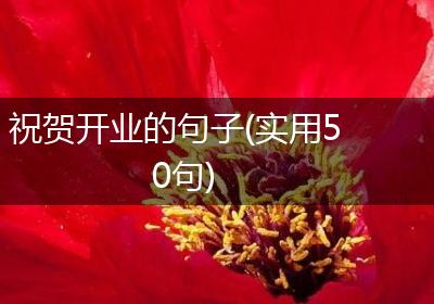 祝贺开业的句子(实用50句)