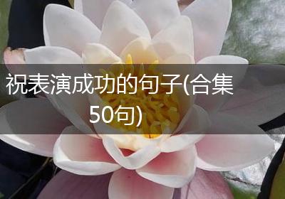祝表演成功的句子(合集50句)
