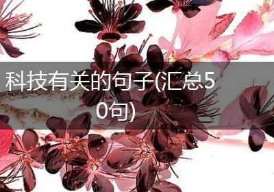 科技有关的句子(汇总50句)