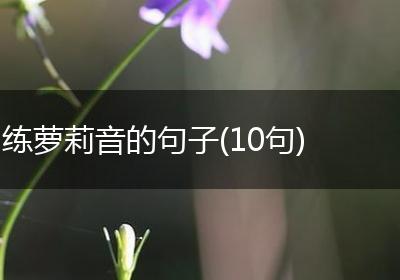 练萝莉音的句子(10句)
