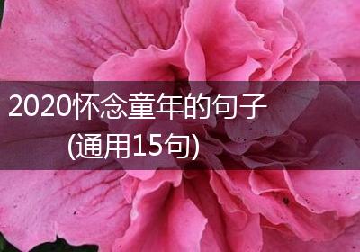 2020怀念童年的句子(通用15句)