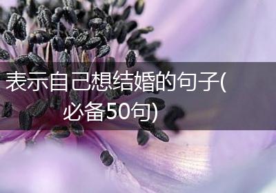 表示自己想结婚的句子(必备50句)