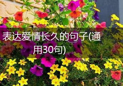 表达爱情长久的句子(通用30句)
