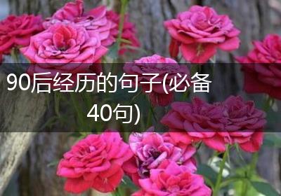 90后经历的句子(必备40句)