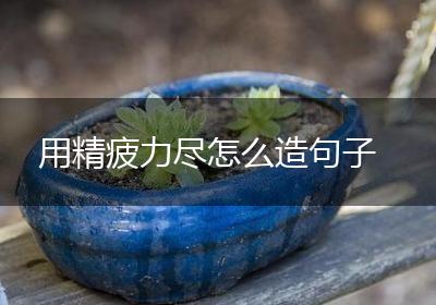 用精疲力尽怎么造句子