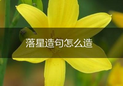 落星造句怎么造