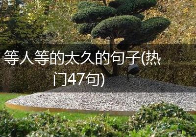 等人等的太久的句子(热门47句)