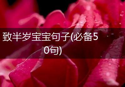 致半岁宝宝句子(必备50句)