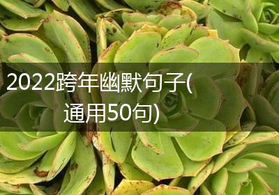 2022跨年幽默句子(通用50句)