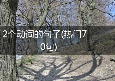 2个动词的句子(热门70句)