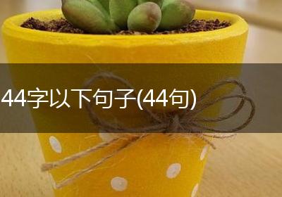 44字以下句子(44句)