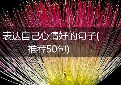 表达自己心情好的句子(推荐50句)