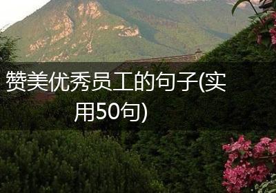 赞美优秀员工的句子(实用50句)