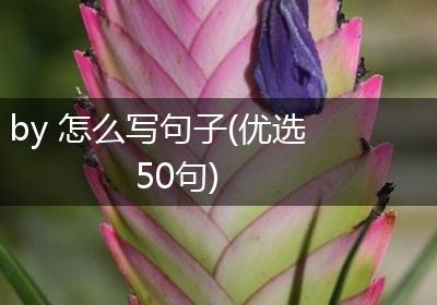 by 怎么写句子(优选50句)