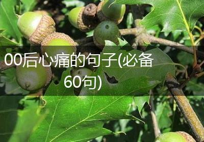 00后心痛的句子(必备60句)