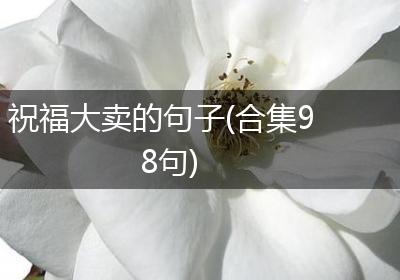 祝福大卖的句子(合集98句)