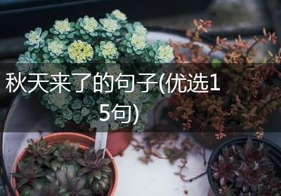 秋天来了的句子(优选15句)