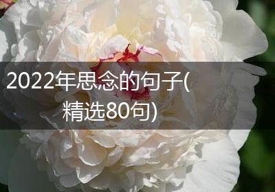 2022年思念的句子(精选80句)