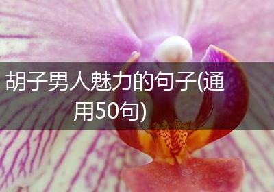 胡子男人魅力的句子(通用50句)