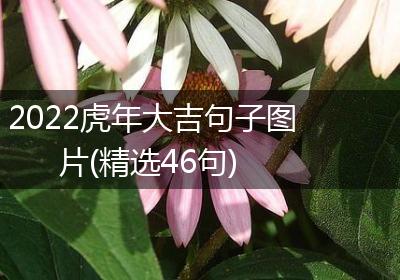 2022虎年大吉句子图片(精选46句)