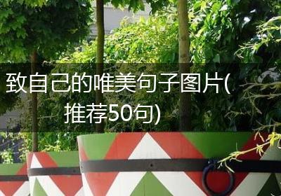 致自己的唯美句子图片(推荐50句)