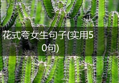 花式夸女生句子(实用50句)