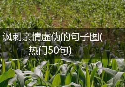 讽刺亲情虚伪的句子图(热门50句)