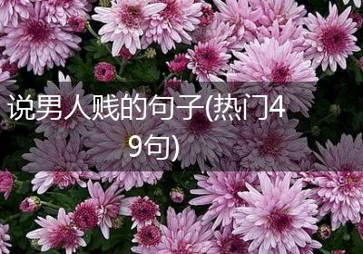 说男人贱的句子(热门49句)