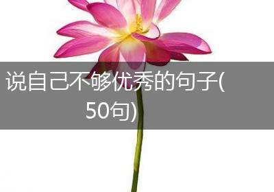 说自己不够优秀的句子(50句)
