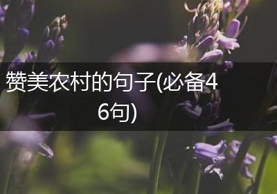 赞美农村的句子(必备46句)