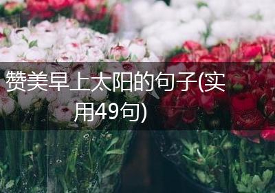 赞美早上太阳的句子(实用49句)