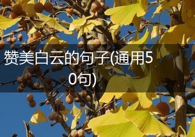 赞美白云的句子(通用50句)