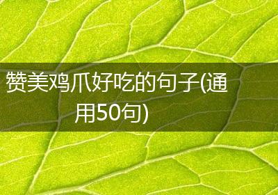 赞美鸡爪好吃的句子(通用50句)