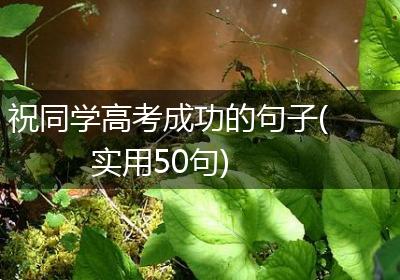 祝同学高考成功的句子(实用50句)
