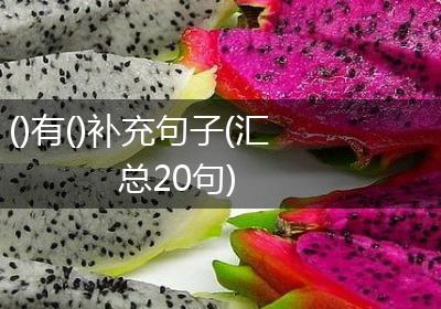 ()有()补充句子(汇总20句)