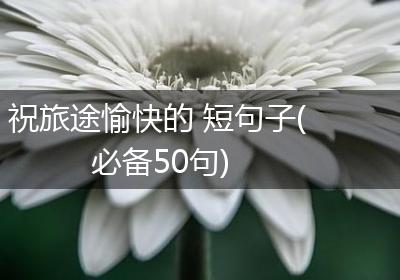 祝旅途愉快的 短句子(必备50句)