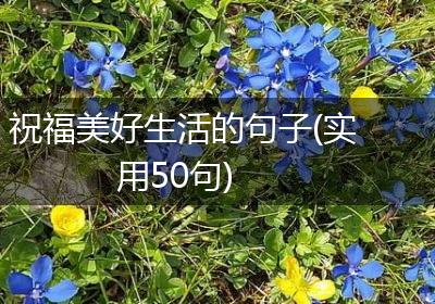 祝福美好生活的句子(实用50句)