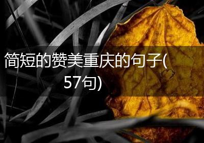 简短的赞美重庆的句子(57句)