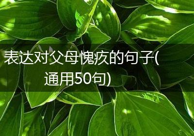 表达对父母愧疚的句子(通用50句)