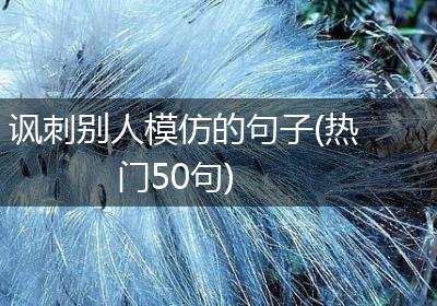 讽刺别人模仿的句子(热门50句)