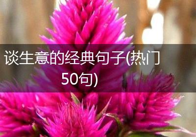谈生意的经典句子(热门50句)