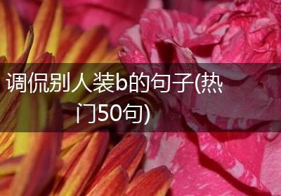 调侃别人装b的句子(热门50句)
