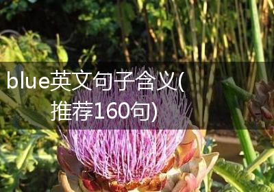 blue英文句子含义(推荐160句)