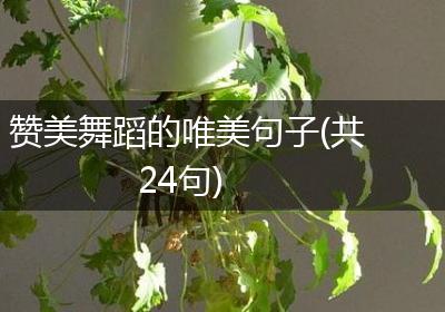 赞美舞蹈的唯美句子(共24句)