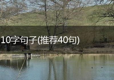 10字句子(推荐40句)