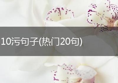 10污句子(热门20句)