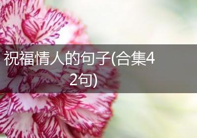 祝福情人的句子(合集42句)